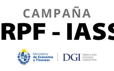 Vencimientos IRPF, IASS e IVA servicios personales